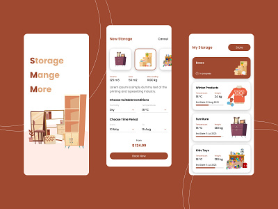 📦🏠 Storage Rental Mate: The Perfect Solution for Your Storage app application design design ui ui ux