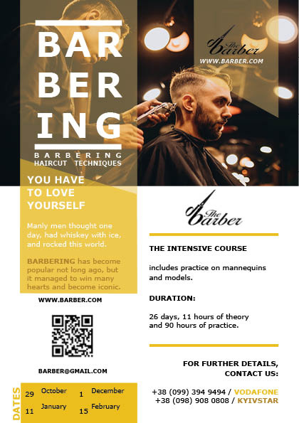 Barber Flyer advertising barber barber flyer barbering techniques flyer haircut light the barber