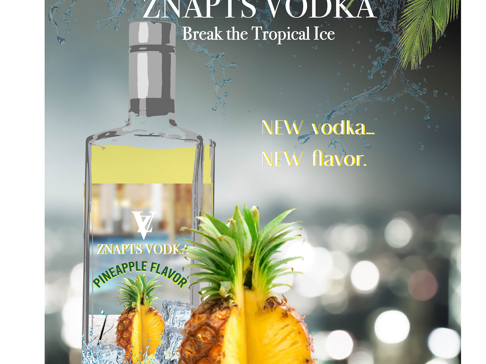 Znapts Vodka-Flyer by MIRUNA MARES on Dribbble