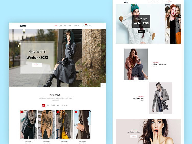 Zakas - Fashion Luxury Shopping Website Template using Bootstrap by ...
