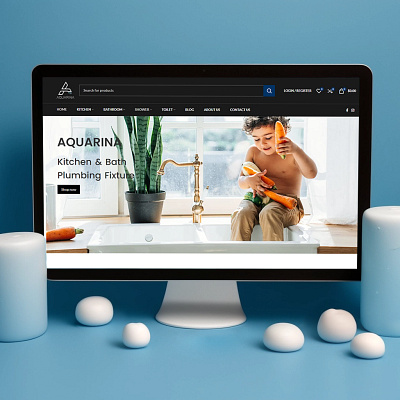 Aquarina ui ux web design website