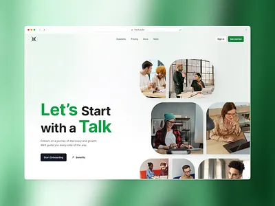 UI kit for Figma 🚀 clean cta design figma green header hero kit landing light photos simple tailwind theme ui web website