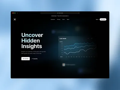 New Hero | UI kit for Figma 🚀 analytics backend branding chart cta dark design figma header home kit landing layout line page saas simple theme ui web