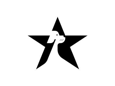 Star & Dog abstract brand identity branding clean corporate identity dog emblem geometric icon illustration logo logo designer logomark negative space sign simple star symbol vector visual identity