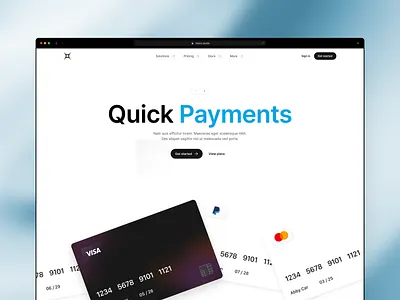 Landing page | UI kit for Figma 🚀 banner clean cta description design figma hero kit landing layout money page payments simple tech title ui user ux web