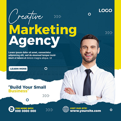 Marketing Agency Business Flyer animation branding design graphic design illustration motion graphics vector