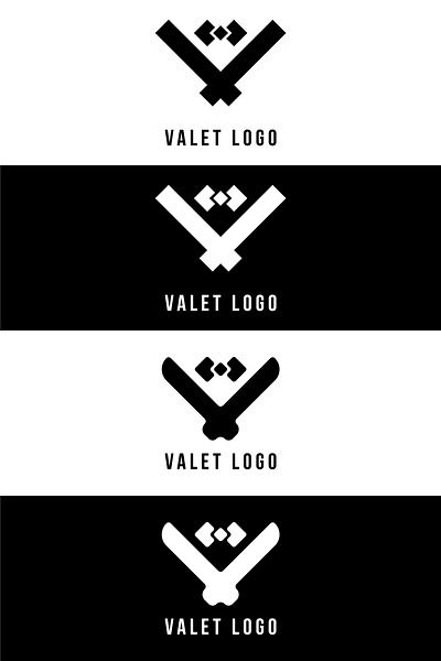 VALET LOGO artwork graphic design job modern logo vector