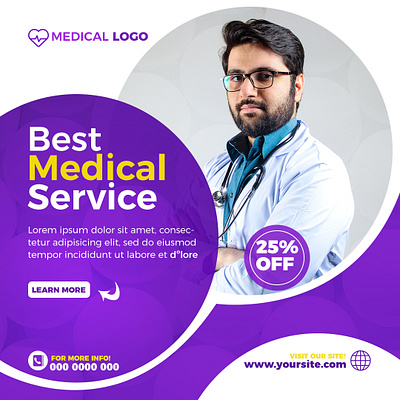 Medical Service Flyer branding design graphic design illustration motion graphics