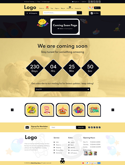Coming soon page 3d animation branding design figma design graphic design illustration logo motion graphics typography ui ux vector