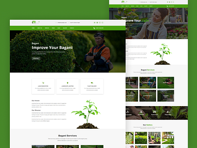 Gardening and Landscaping Bootstrap5 Template - Bagani landscape architect landscaper responsive