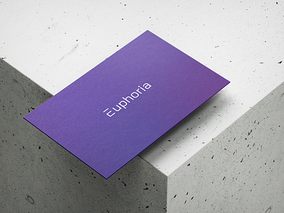 Euphoria business card branding business card design graphic design illustration logo typography