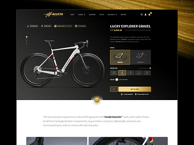 E-Bike Shop - Product Page adobe xd bike configurator design ebike landing page mockup design product web design website