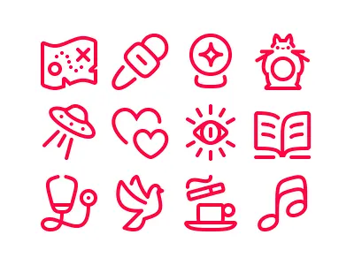 IVI Genres icons adventure anime art house family fantastic genres icon icon system iconset movie mystic pictogram