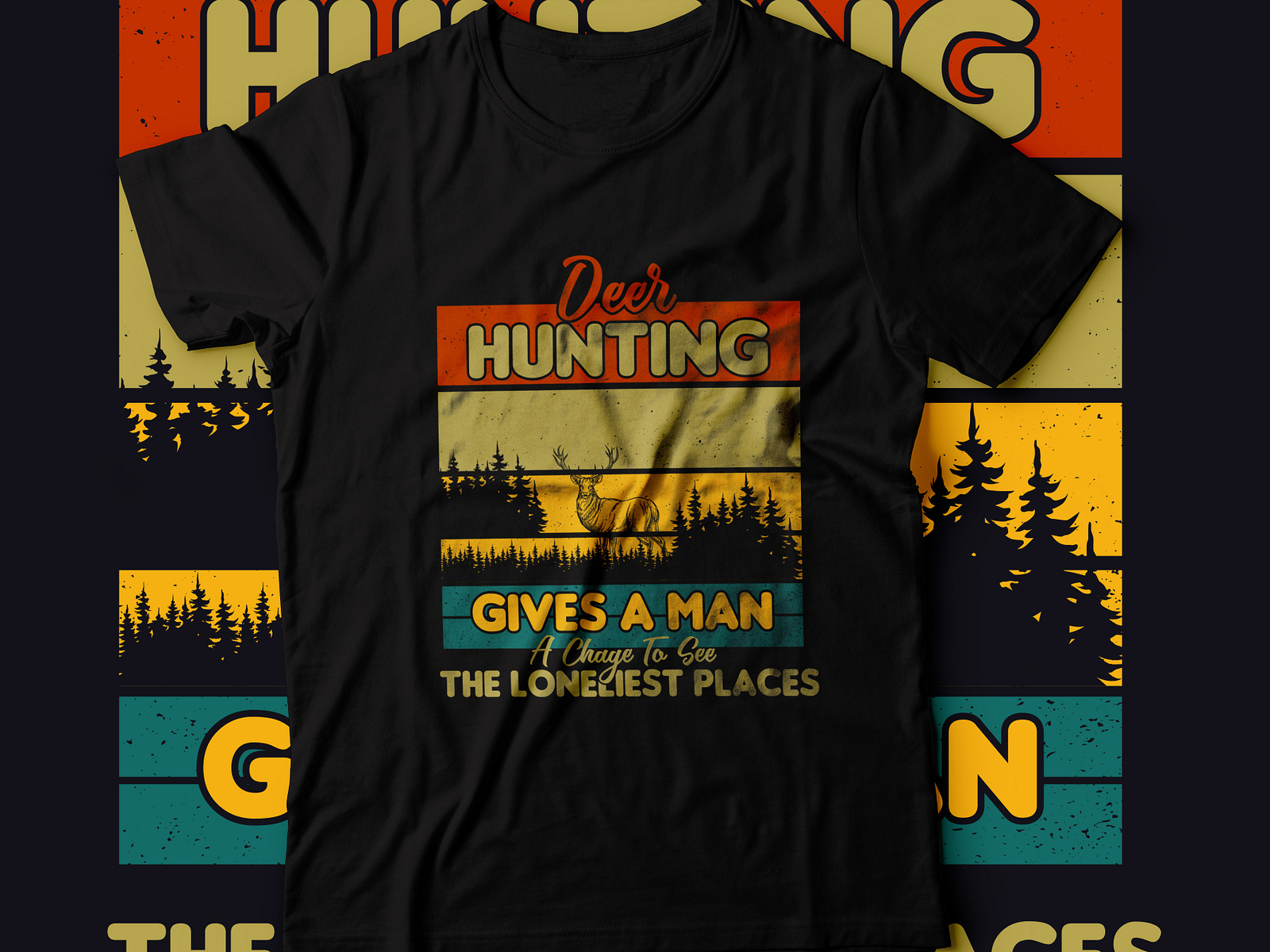 create Hunting, deer,hunter tshirt design,custom t shirt design by Md