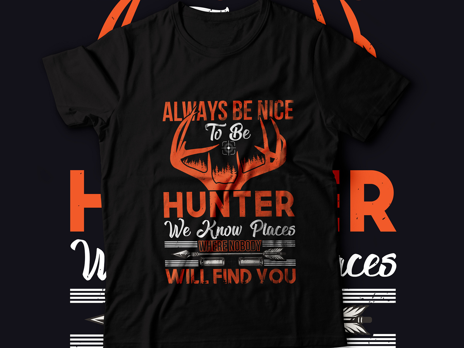 create Hunting, deer,hunter tshirt design,custom t shirt design by Md