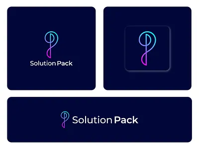 Solution Pack, (Letter- P) - Logo Design Concept branding graphic design letter p letter p logo logo logo design logo make p p logo pack logo plogo make solution logo solution pack logo