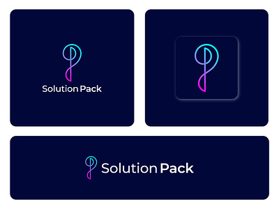 Solution Pack, (Letter- P) - Logo Design Concept branding graphic design letter p letter p logo logo logo design logo make p p logo pack logo plogo make solution logo solution pack logo