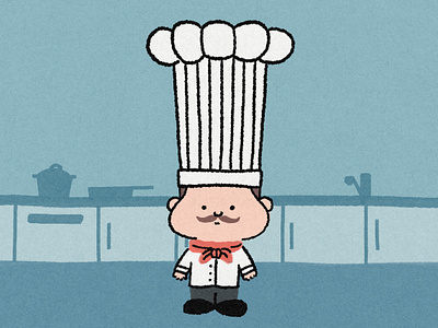 A Chef's Hat Has 100 Pleats chef chefs chefs hat cook cooking did you know digital art digital illustration drawing fact of the day food fun fact illustration jormation kitchen toque