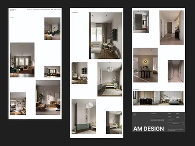 Portfolio website for interior designer Alla Manukhina design graphic design illustration typography ui ux web white