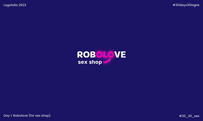 Robolove | Sexshop branding design graphic design illustration logo sex shop typography vector