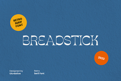 Breadstick Retro Serif Font classy font retro roman
