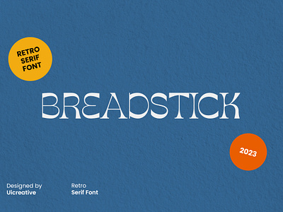 Breadstick Retro Serif Font classy font retro roman