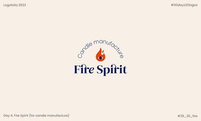 Fire Spirit | Candle Manufacture branding candle design fire graphic design illustration logo manufacture typography vector