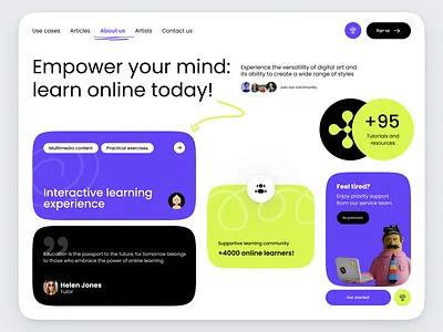 Online education web app courses design education elearning figma landing learning online ui ux web