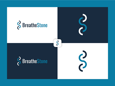 BreatheStone - Logo Design branding design flat graphic design graphicdesign illustration logo minimal vector