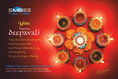 Diwali Wishes From Our team adobe illustration corel draw photoshop typograhy