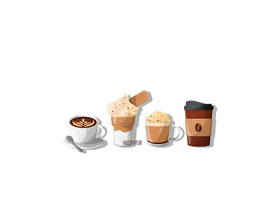 Coffee Illustration coffee design graphic design illustration