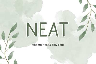 Neat | Modern neat & Tidy Font branding design font fonts handwriting handwritten illustration logo typeface ui