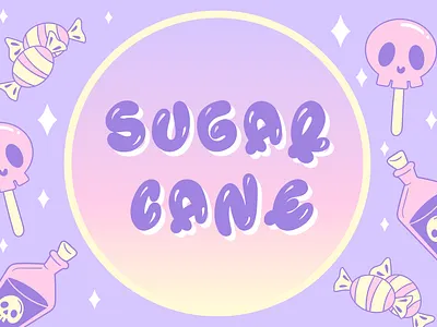 Sugar Cane | Cute Decorative Font branding design font fonts handwriting handwritten illustration logo typeface ui
