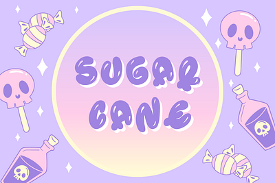 Sugar Cane | Cute Decorative Font branding design font fonts handwriting handwritten illustration logo typeface ui