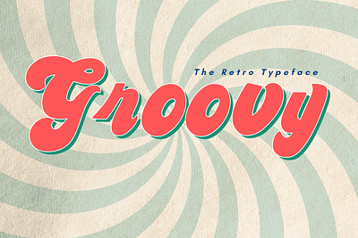 Groovy | The Retro Typeface branding design font fonts handwriting handwritten illustration logo typeface ui