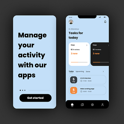 Activity App app branding design figma graphic design illustration ui ux website