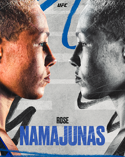Rose "THUG" Namajunas art artwork design digital fight graphic design mma namajunas poster posterdesign print ufc