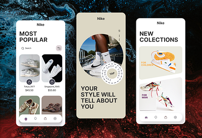 E-Commerce App - Nike app design ecommerce ecommerceapp graphic design illustration nike ui ux