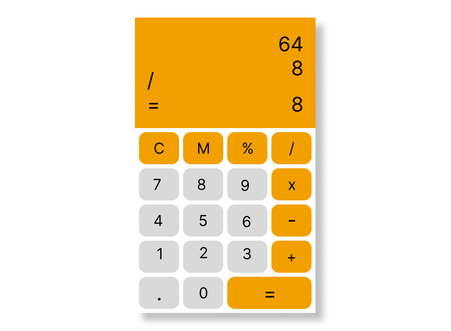 Calculator design by Aftab Kasim on Dribbble
