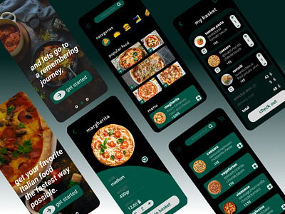 delivery Italian food app🍕 3d branding delivery delivery food food graphic design illustration italian italian food italy restaurant ui ux