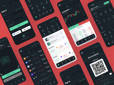 Crypto Mobile App Exploration crypto exchange crypto exchange app design crypto wallet digital currency mobile app design product design ui ux design