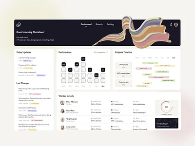 Task report dashboard 3d chart dashboard diagram pastel color report task manager timeline website