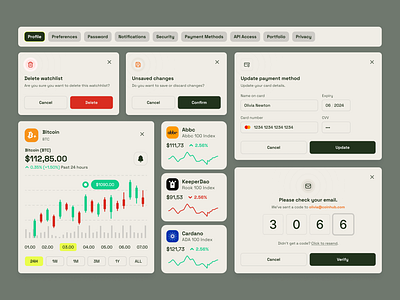 Coinhub- Components app components crypto design ux visual design