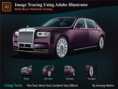 Rolls-Royce Boat Tail vector drawing