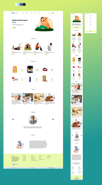 My pet care app branding design graphic design pet care ui ux web design