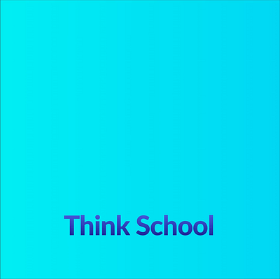 Think School - Logo Animation animation branding design figma logo motion graphics think school vector youtube