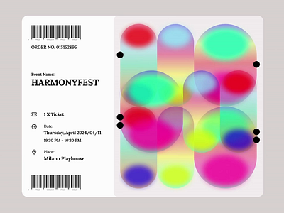 #017 Email Receipt - Music Festival Tickets 017 3d animation branding concert confirmation dailyui emailreceipt event figmaanimation graphic design illustration motion motion graphics movie smartanimate ticketconfirmation tickets ui video