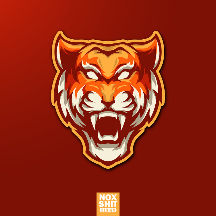 Tiger Mascot Logo by Ulin Luha on Dribbble