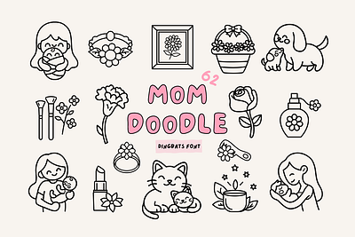 Mom Doodle Font