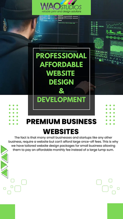 Wao Studios Website Marketing Videos branding design graphic design illustration logo typography ui ux vector website design